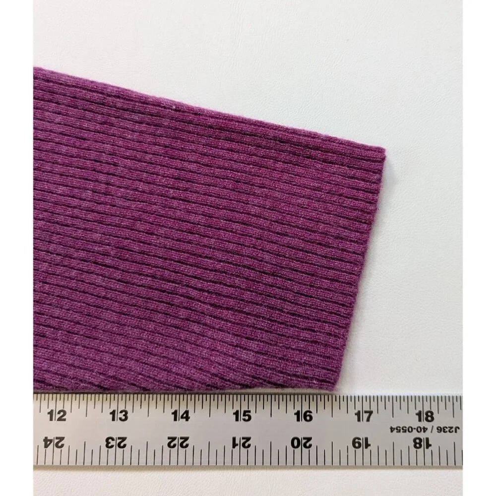 Sundance Cashmere Purple V-Neck Sweater - Picture 10 of 11